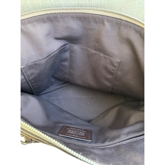 Coach Ava Chain Tote Handbag Purse‎ Metallic Rose Gold Pebbled Leather - Picture 14 of 15